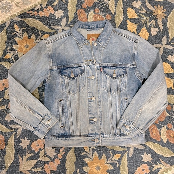 LEVIS BOYFRIEND DENIM JACKET S - Picture 2 of 4